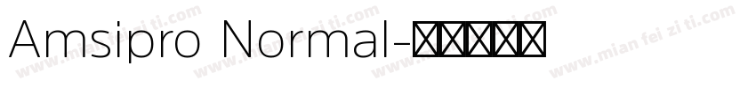 Amsipro Normal字体转换